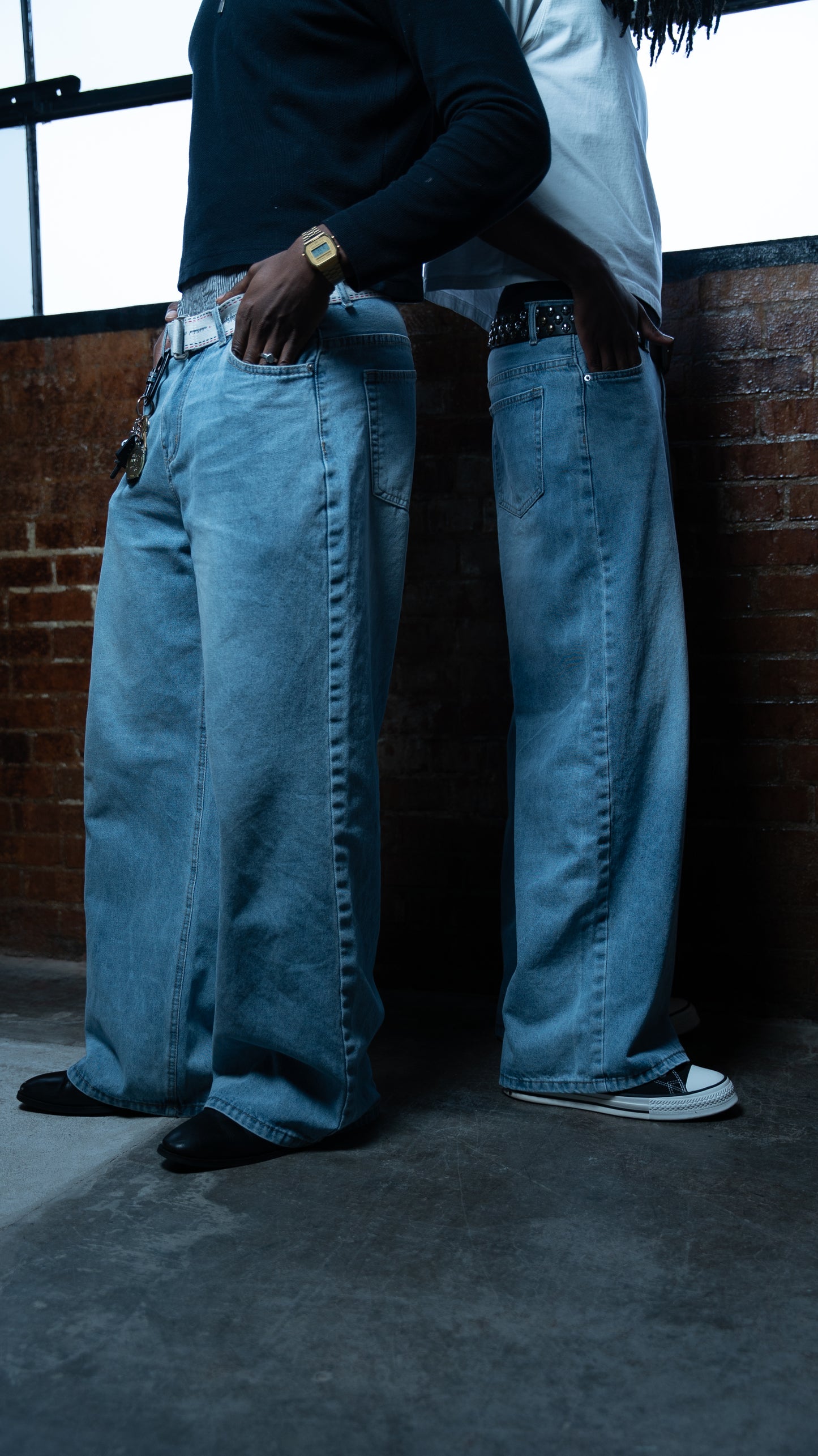 Light Wash Baggy Denim