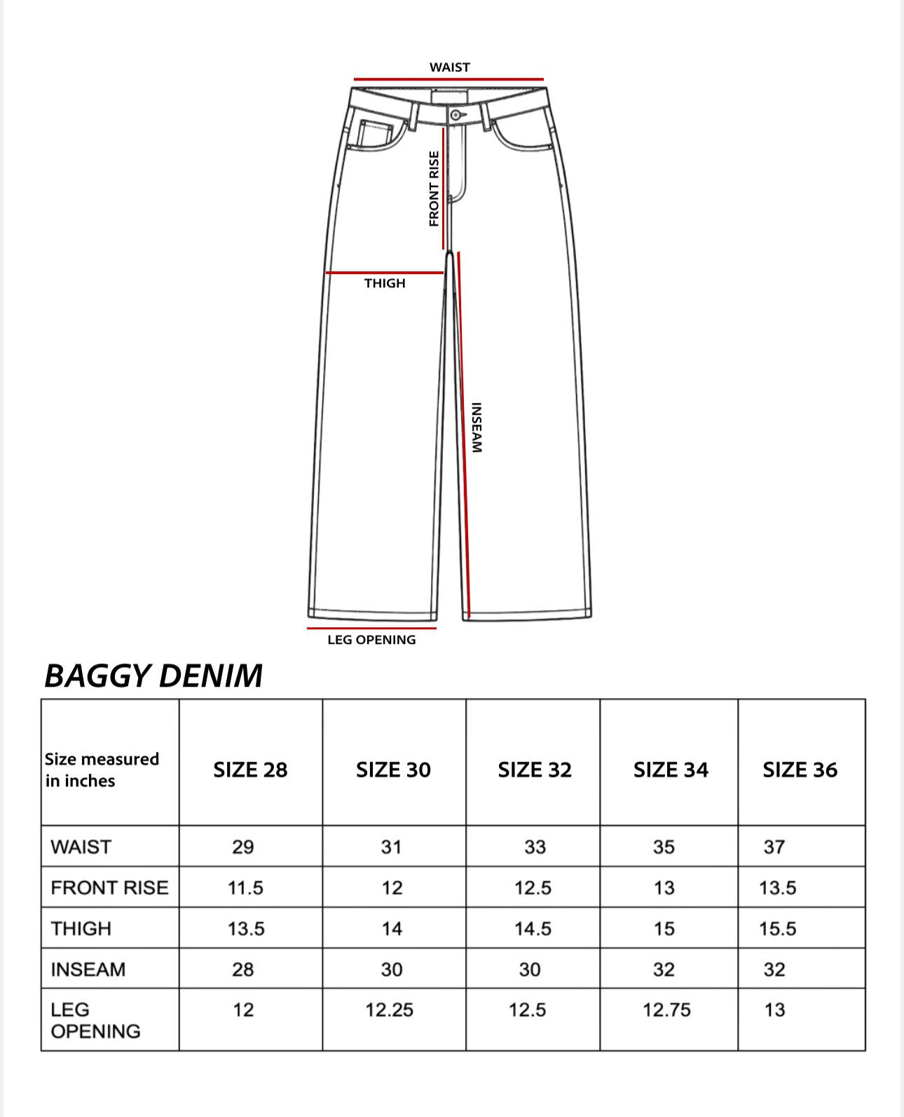 Light Wash Baggy Denim